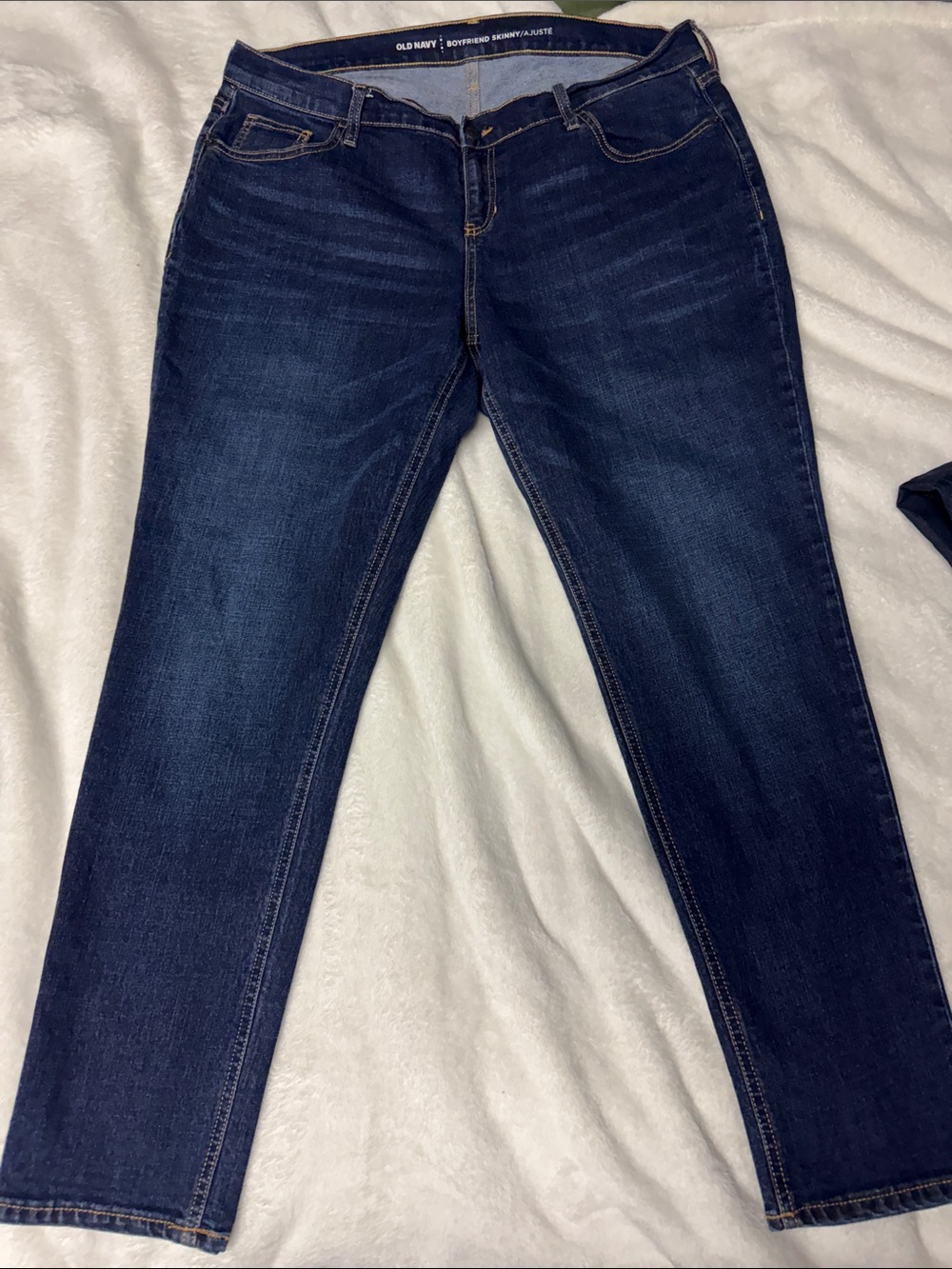 Old Navy Women’s Dark Indigo Boyfriend Jeans